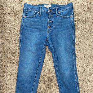 Madewell 30P 10” high rise jeans
